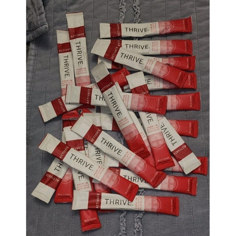 New! Thrive Le-Vel Elite Premium Lifestyle 25 Single Packets Wild Cherry Powder